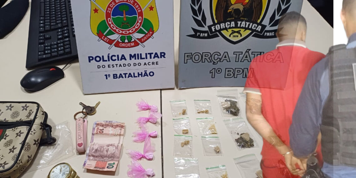 PM prende homem por tráfico de drogas na Baixada