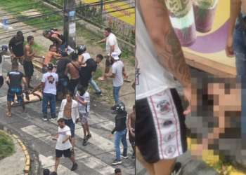Absurdo! Torcedor é abusado na rua durante briga entre organizadas no Recife