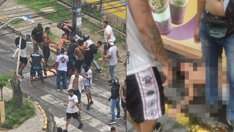 Absurdo! Torcedor é abusado na rua durante briga entre organizadas no Recife