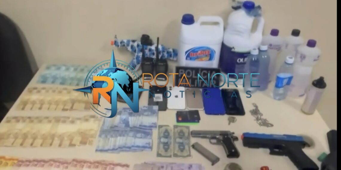 4º BPM conduz diversas pessoas e apreende entorpecentes e armas após denúncia de som alto