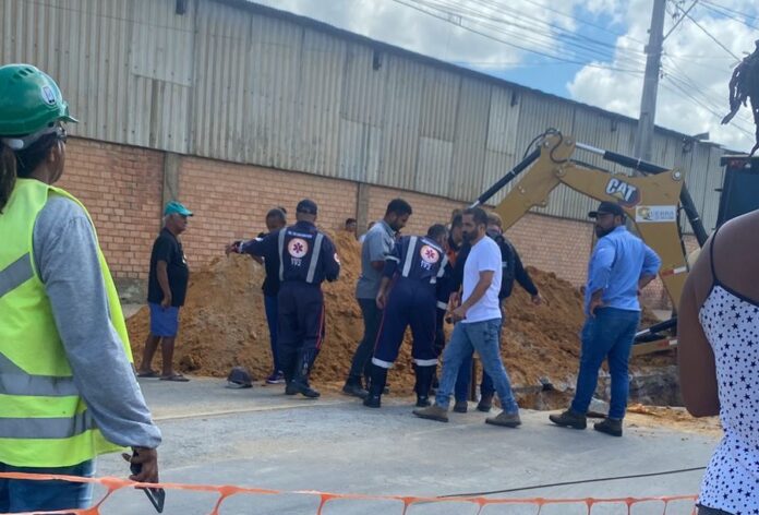 Bombeiro civil morre soterrado em obra de tubulação no Noroeste do ES