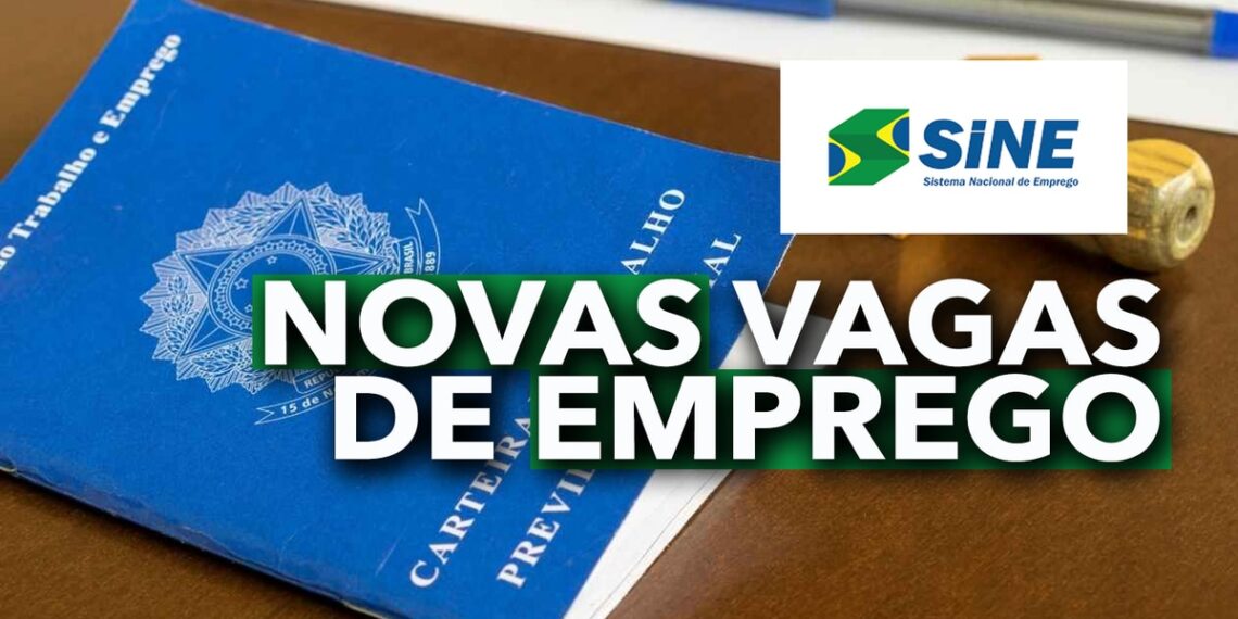 Sine divulga 121 vagas de emprego nesta sexta-feira, 14