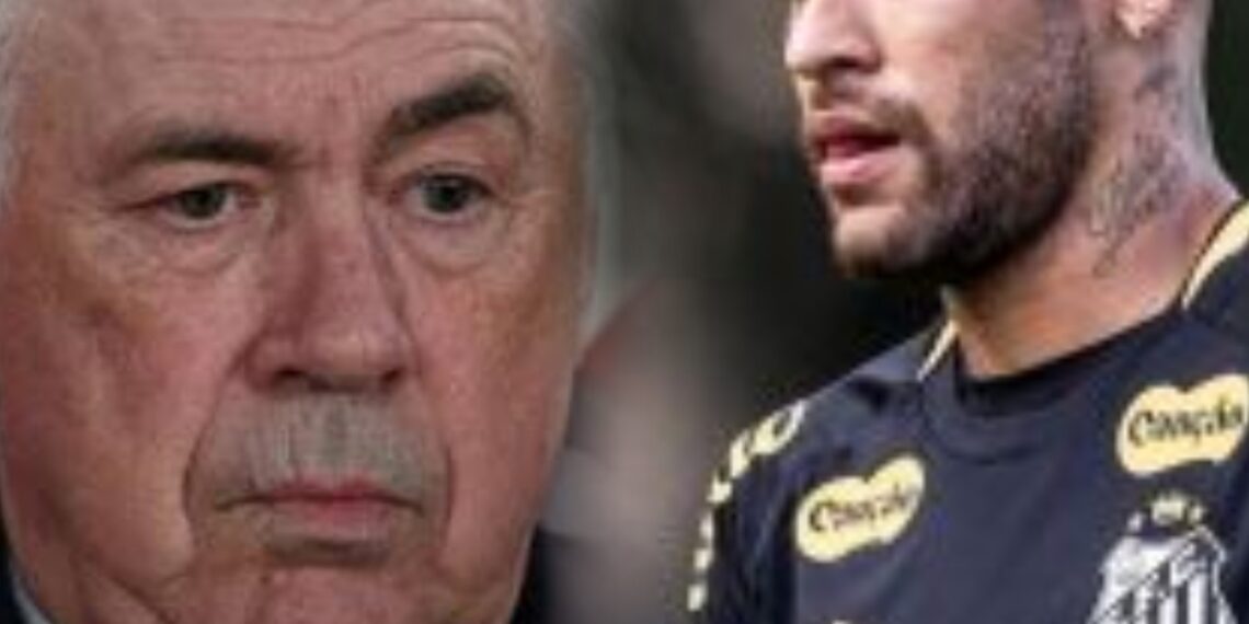 Ancelotti manda recado direto a Neymar sobre a Copa: “Tem que estar 100%”