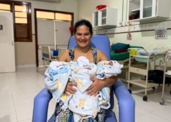 Amor multiplicado por três: a emocionante jornada de Sandra na Maternidade Bárbara Heliodoran