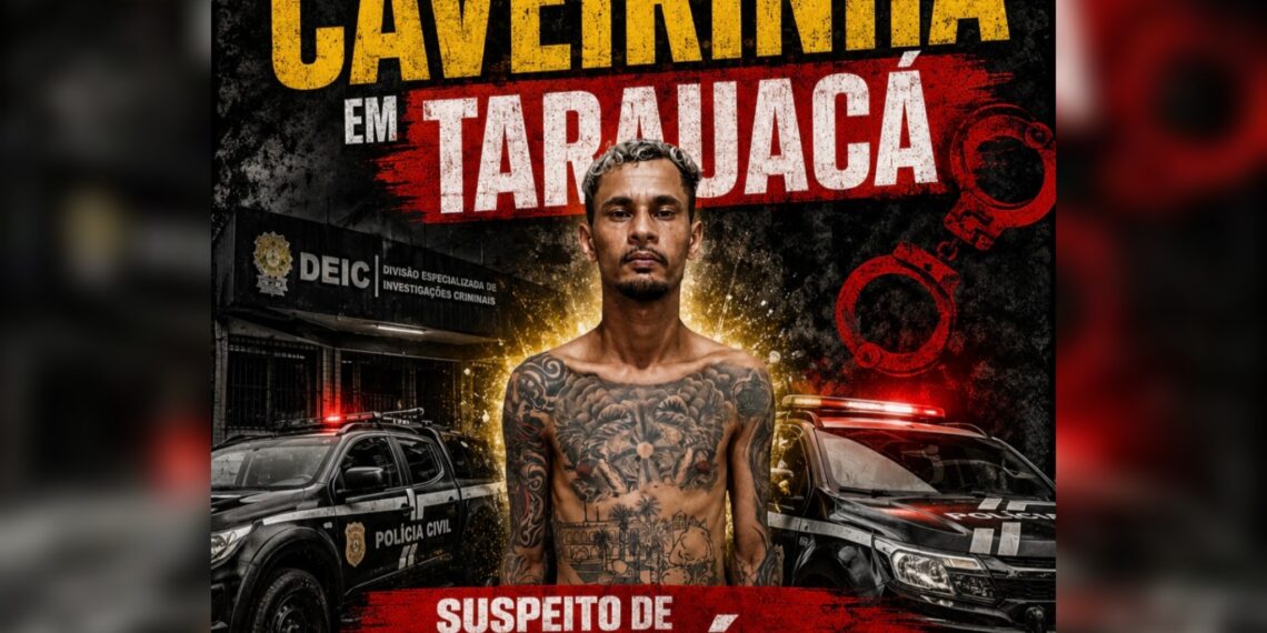 Polícia Civil prende “Caveirinha” em Tarauacá, suspeito de homicídio com sinais de tortura foi capturado em festa de aniversário