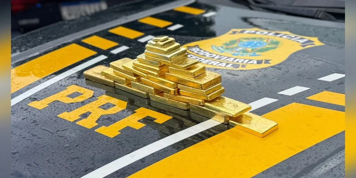 PRF apreende 28 barras de ouro ilegal avaliadas em R$ 10 milhões