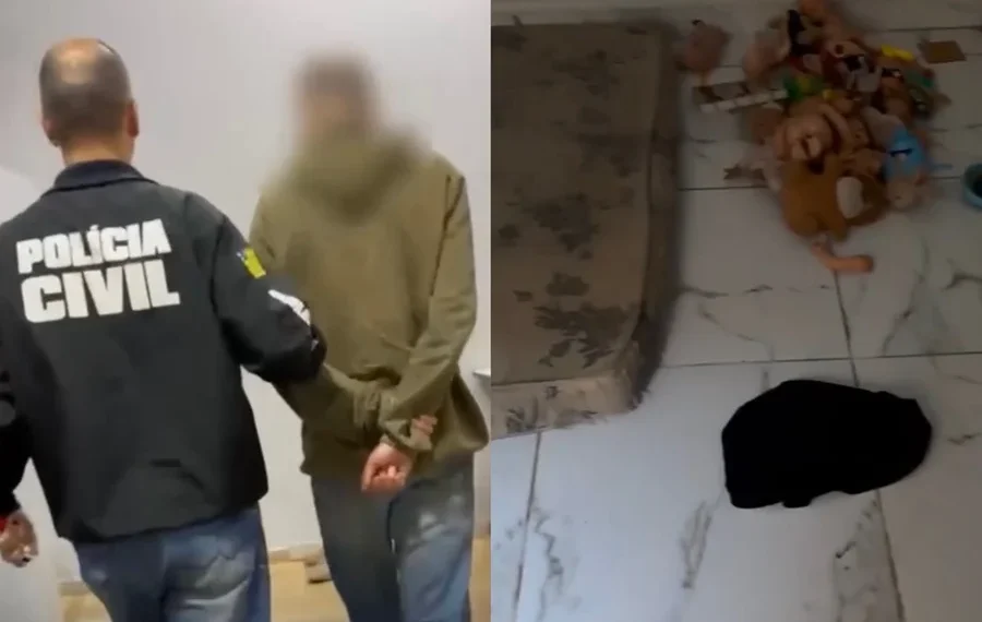 Pai é preso em GO após manter filhos trancados em quarto escuro