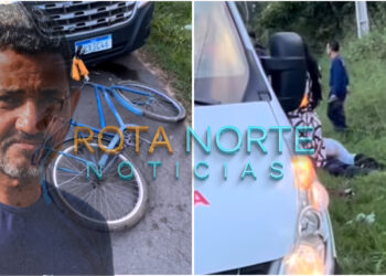 Homem morre ao ser atingido por carro enquanto ia trabalhar de bicicleta