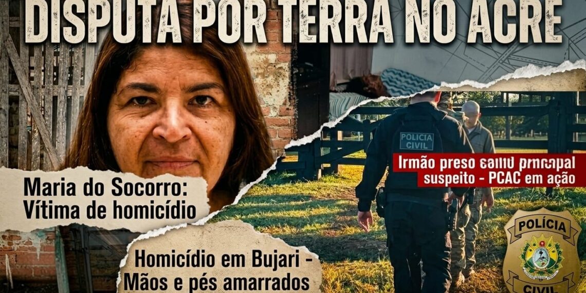 Suspeito de assassinar a irmã por disputa de terras é detido em Bujari
