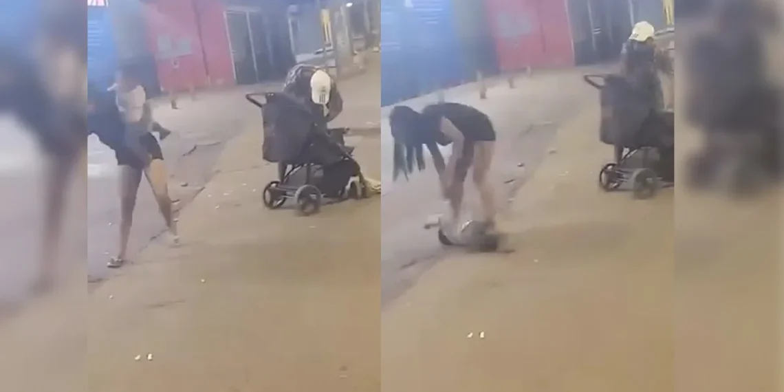 Mulher com sinais de embriaguez derruba bebê de colo