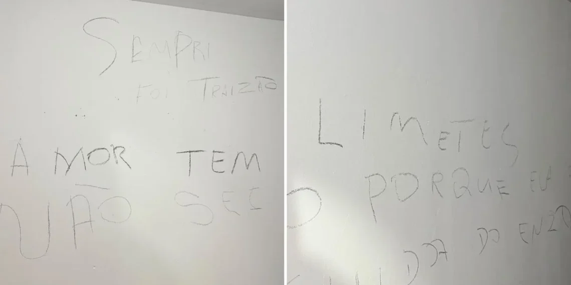 Veja o que escreveu na parede homem que matou esposa a facadas