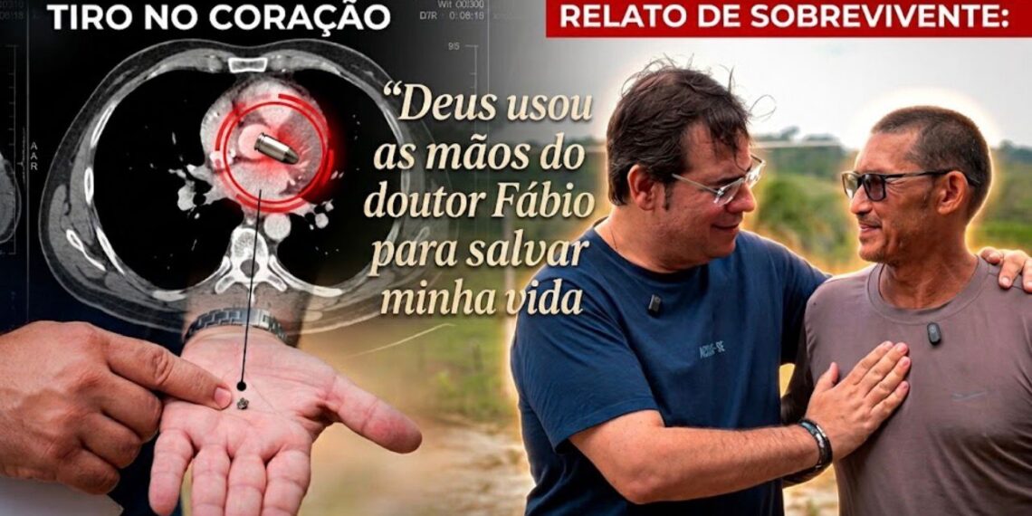 TIRO NO CORAÇÃO: “Deus usou as mãos do doutor Fábio para salvar minha vida”, relata paciente que sobreviveu a tiro no coração