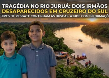 Tragédia no Rio Juruá: Cruzeiro do Sul se mobiliza nas buscas por dois irmãos desaparecidos