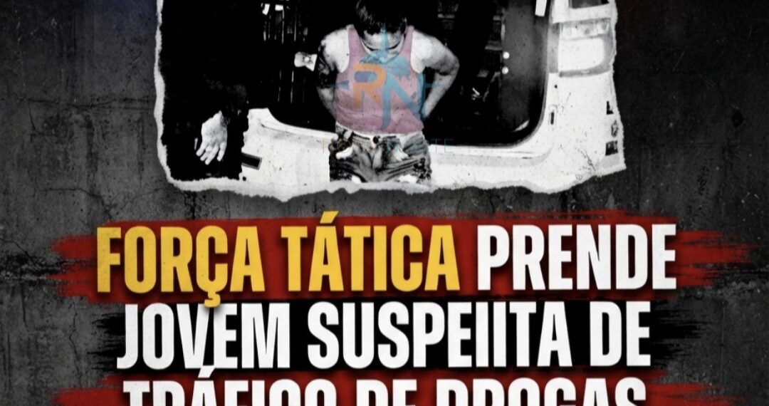 Força Tática prende jovem suspeita de tráfico de drogas no bairro Santa Inês, em Rio Branco