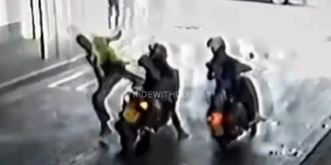 Brasileiro dá “voadora” em ladrão e impede roubo de moto em Londres