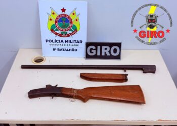 PMAC apreende arma de fogo durante patrulhamento em Sena Madureira