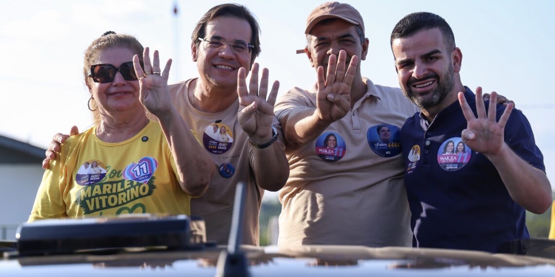 Mobilização histórica: carreata de Fábio Rueda e Marilete Vitorino agita as ruas de Tarauacá
