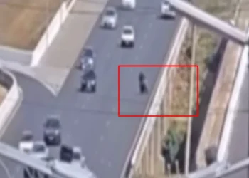 Câmera flagra pai e filho caindo no Lago Paranoá após bater em ponte do DF. Veja vídeo
