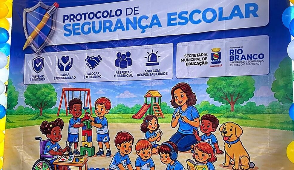 Mais de 90 escolas da rede municipal passam a contar com protocolo de segurança em Rio Branco
