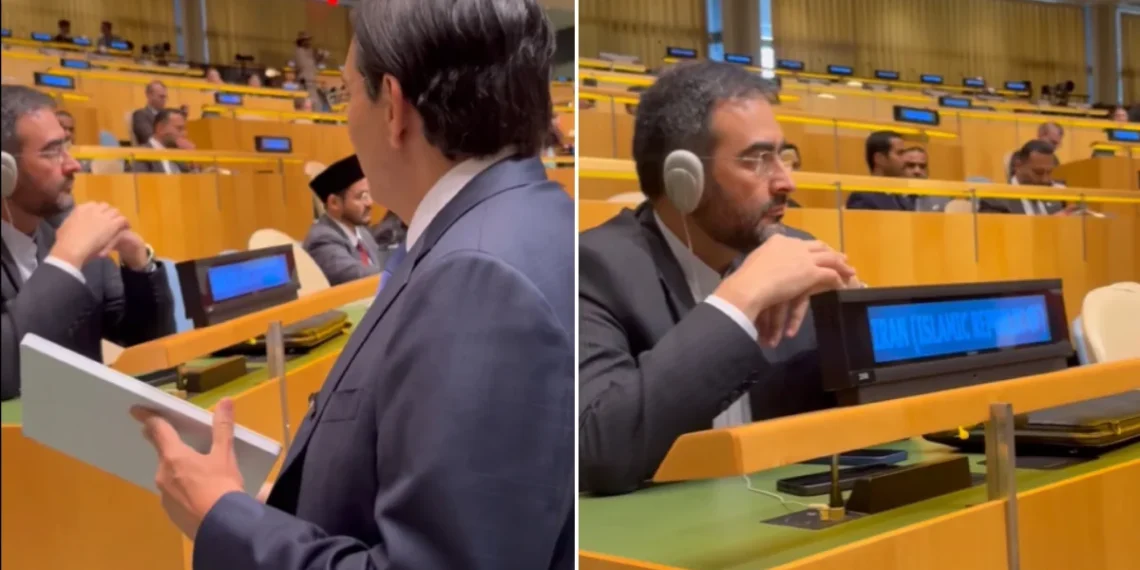 Na ONU, embaixador de Israel provoca diplomata iraniano, que não reage. Veja vídeo