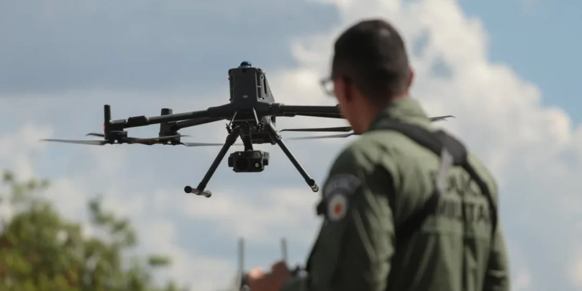 Drones que serão usados pela PM para flagrar crimes eleitorais são testados. Veja vídeo