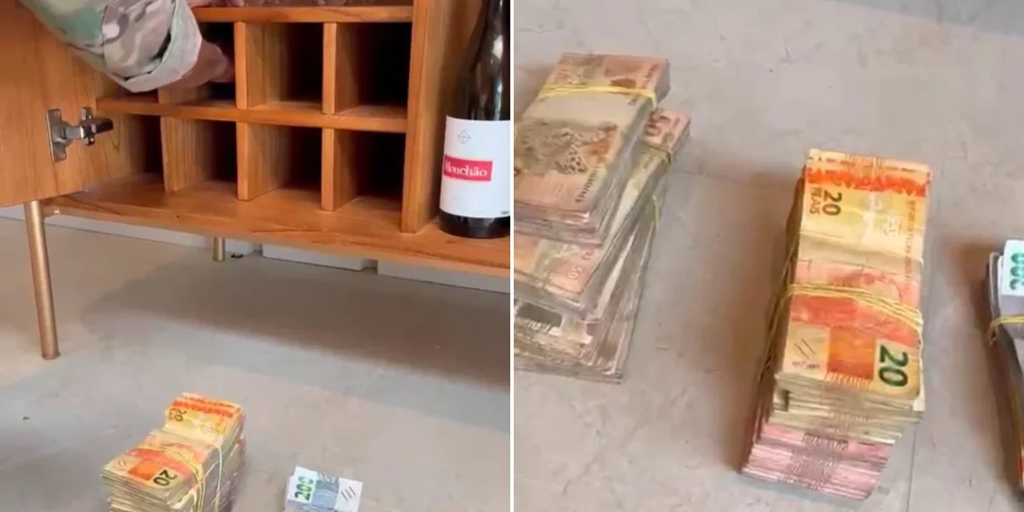 Unha e Carne: PF acha pilhas de dinheiro em adega de policial preso. Veja vídeo