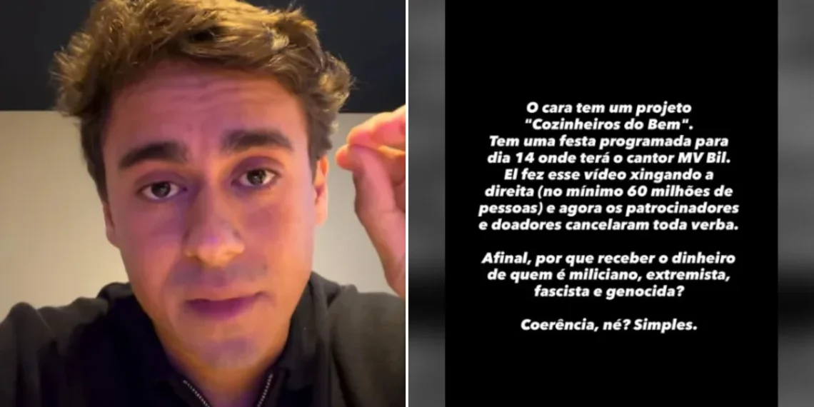 Nikolas ironiza perda de doações de projeto que distribui comida
